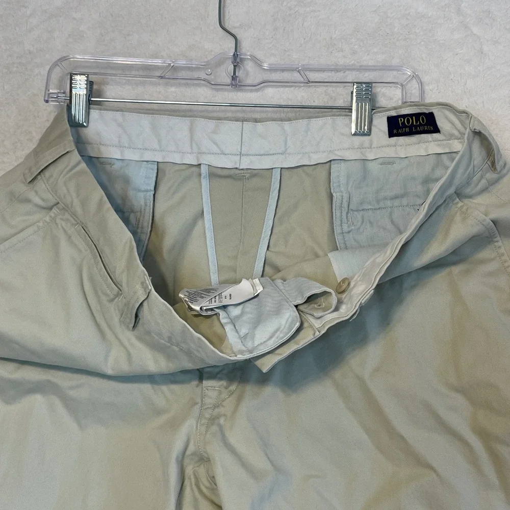 Polo Ralph Lauren Mens Classic Fit Chino Pants Tan Khaki Cotton 40x32 AM55